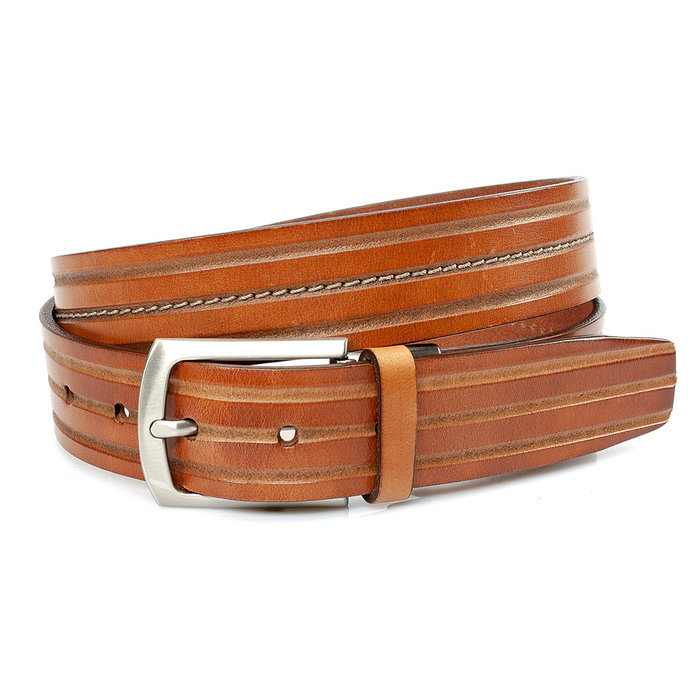 Gilmart Sportieve cognac heren riem