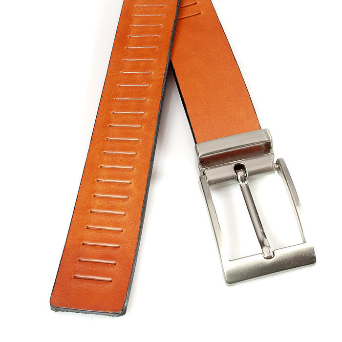 JV Belts Echt lerenriem cognac