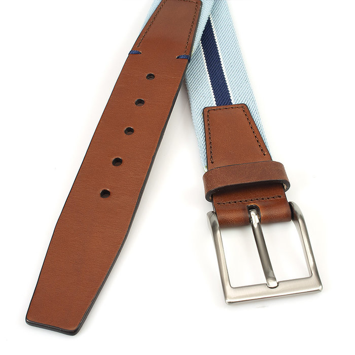 Gilmart Elastische blauwe heren riem