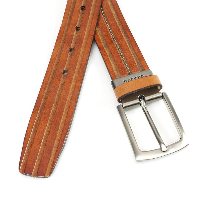 Gilmart Sportieve cognac heren riem