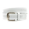 Witte jeans riem met gleufjes