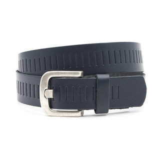 A-Zone Broekriem blauw met gleufjes