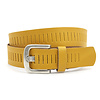 Gele broekriem met gleufjes
