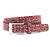 Dames riem rood tweed