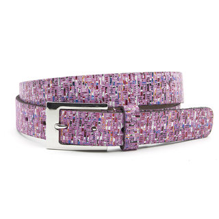 A-Zone Dames ceintuur roze tweed