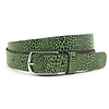 Dames riem groen leopard