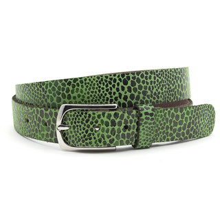 A-Zone Dames ceintuur groen leopard