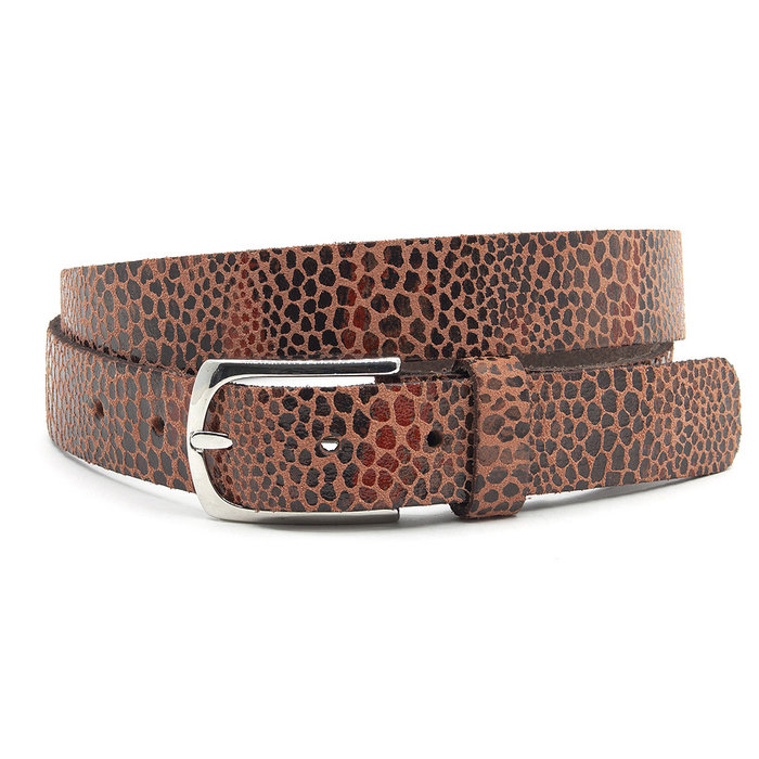 A-Zone Dames riem brique leopard