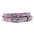 Dames riem roze/zilver