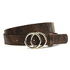 Dames riem bruin python
