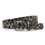 Dames riem zwart/wit leopard