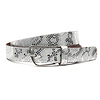 Dames riem wit met slangenprint