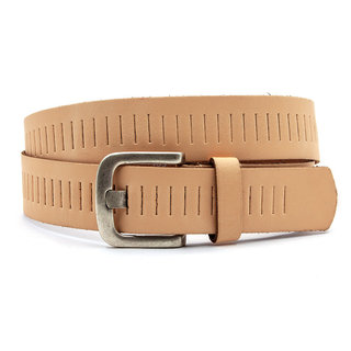 A-Zone Zalmroze broekriem met gleufjes