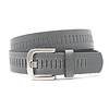 A-Zone Donker grijze broekriem met gleufjes