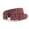 A-Zone Dames riem rood tweed