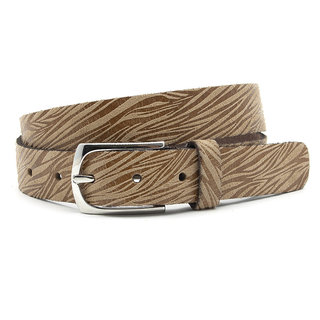 A-Zone Dames ceintuur beige zebra