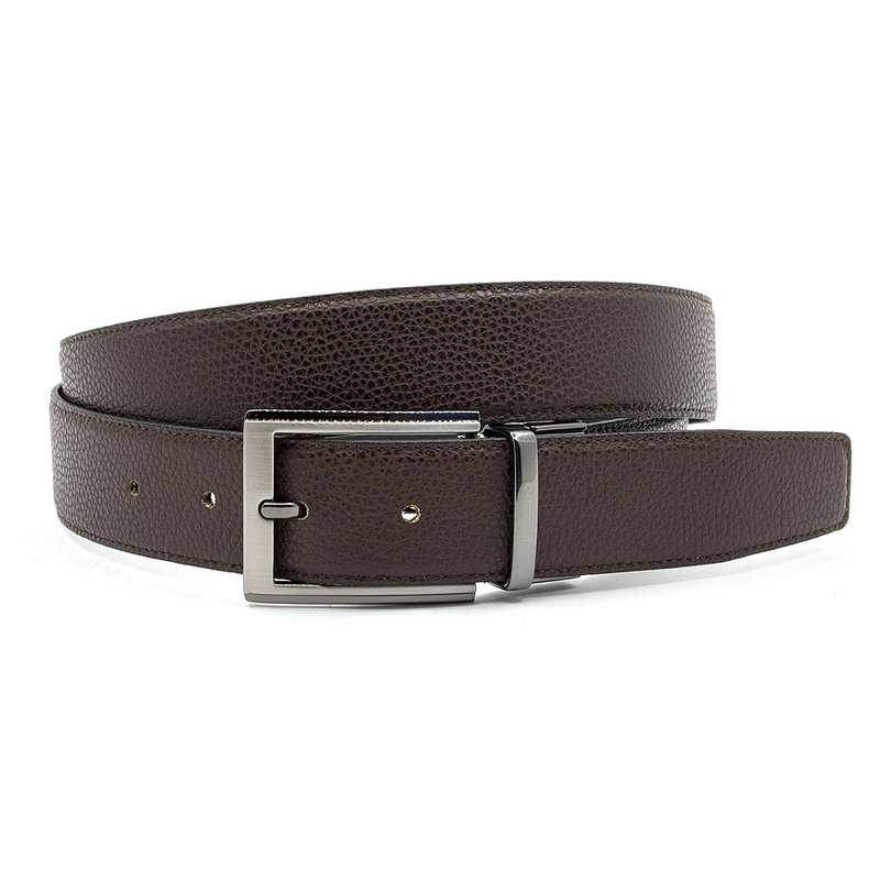 Miguel Bellido Classic Draaibare heren riem zwart/bruin