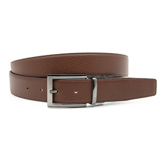 Miguel Bellido Classic Draaibare heren riem zwart/midden bruin