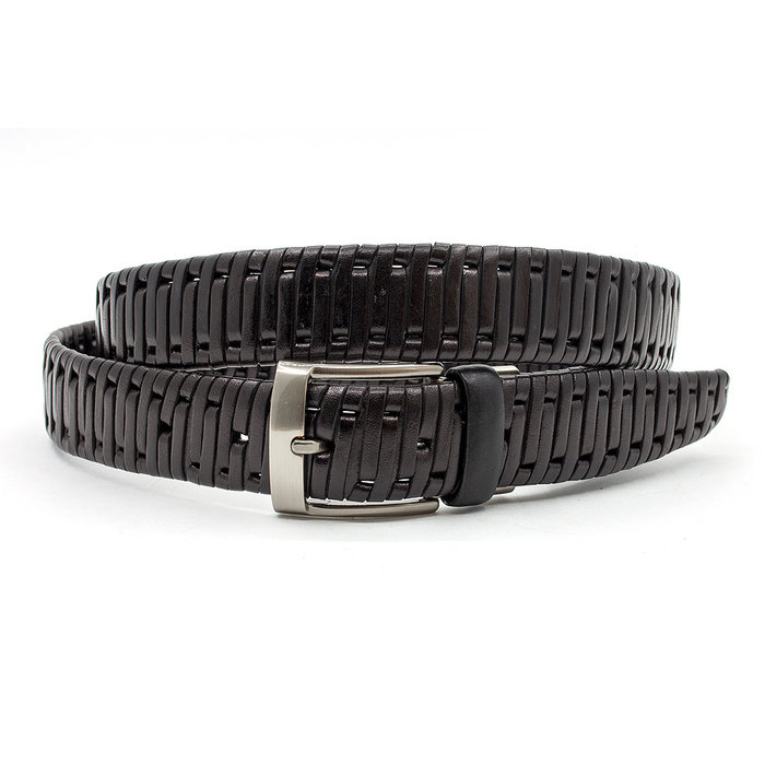 Gilmart gevlochten riem zwart