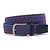 Elastische heren riem blauw/rood