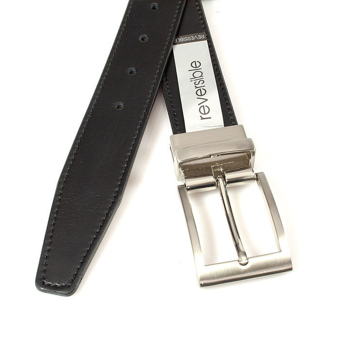 JV Belts Draaibare reversible riem licht blauw/zwart