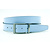 Draaibare reversible riem licht blauw/zwart