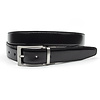Draaibare reversible riem rood/zwart