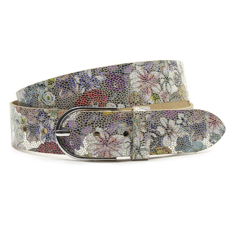 Thimbly Belts Dames riem met bloemmotieven