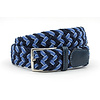 Mooie blauwe geweven riem