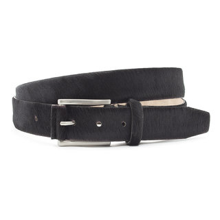 JV Belts Donkerbruine hair-on riem unisex