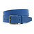 Leren jeans riem kobalt blauw