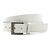 Stoere jeans riem wit