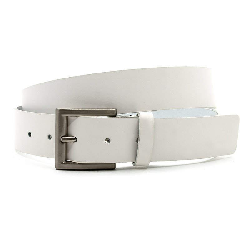 JV Belts Stoere jeans riem wit