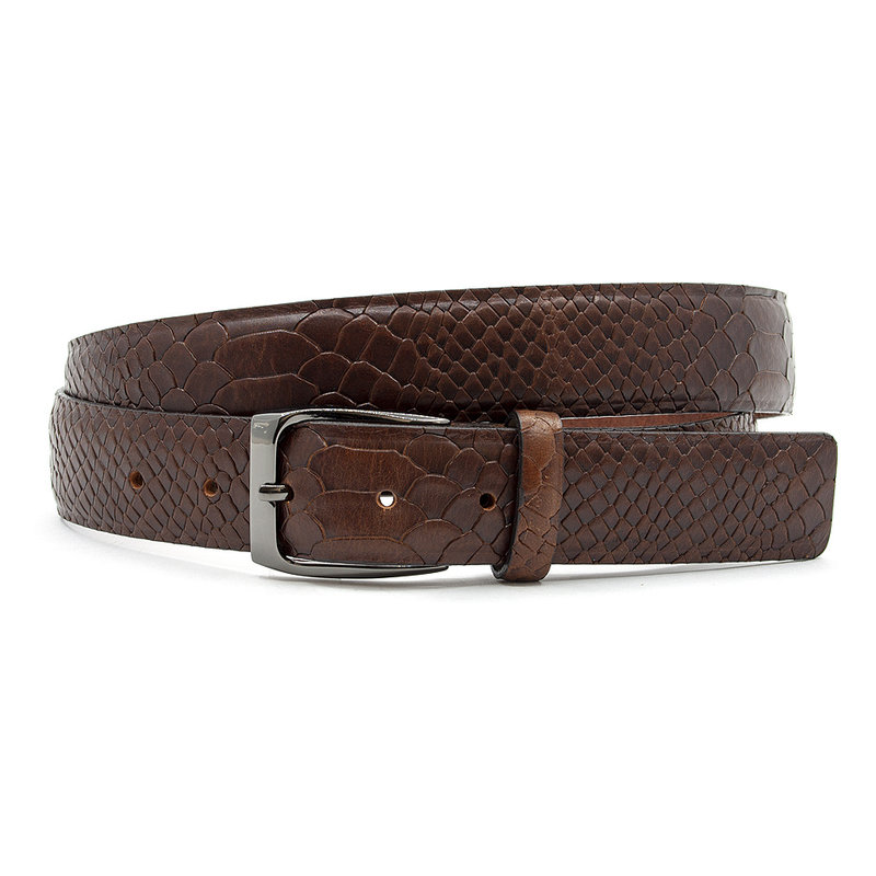 JV Belts Mooie kroko riem bruin