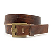 Heren/dames vintage jeans riem cognac