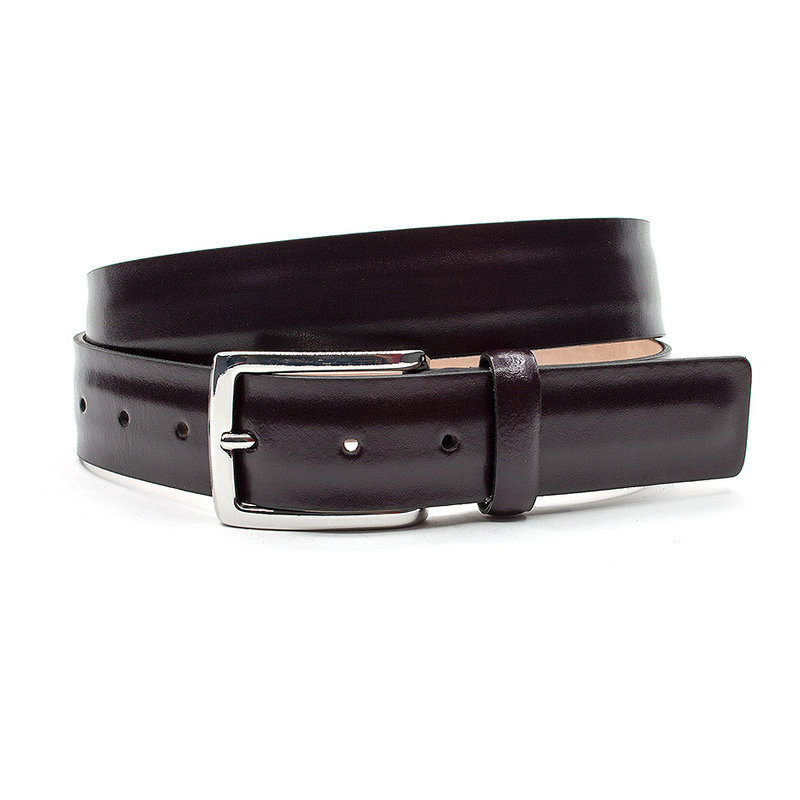JV Belts Donker bordeaux kleurige herenriem