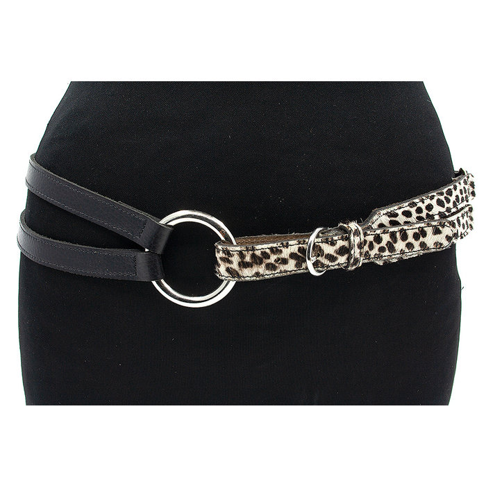 A-Zone Afhang riem met leopard riempje