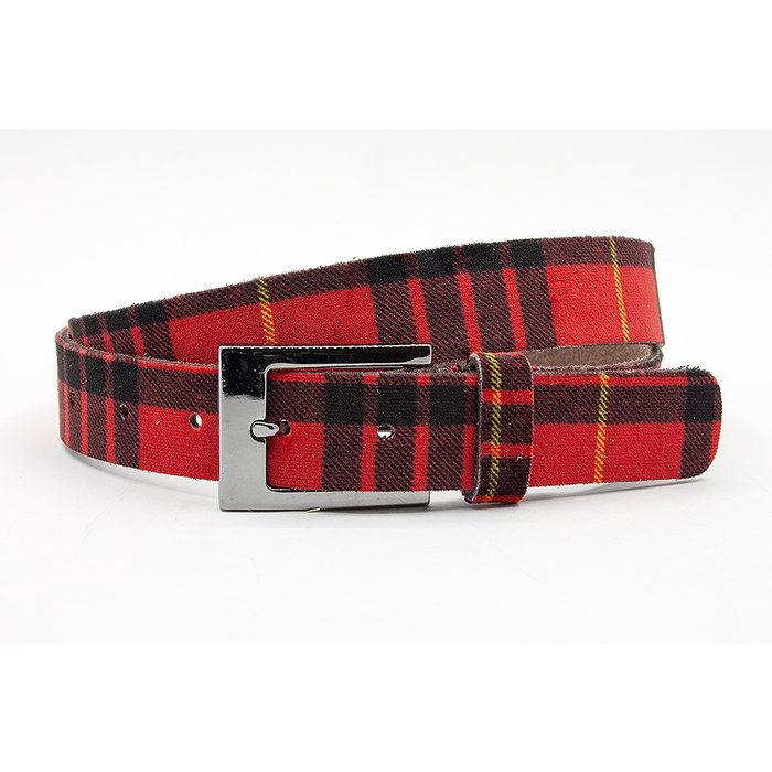 A-Zone Dames riem schotse ruit rood