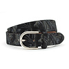 A-Zone Dames riem zwart met fantasieprint