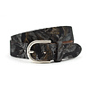 A-Zone Dames riem zwart/bruin met fantasieprint
