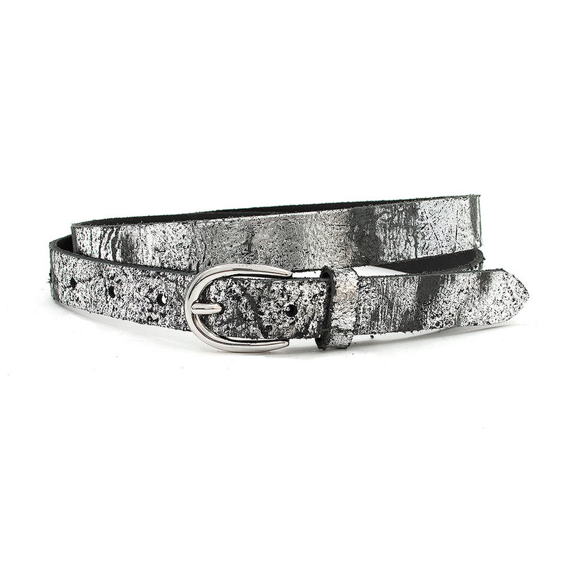 Thimbly Belts Dames riem zilver