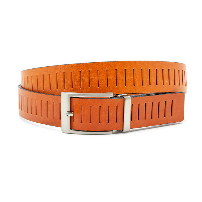 JV Belts Echt lerenriem cognac