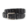 JV Belts Zwarte fantasie vlecht riem heren