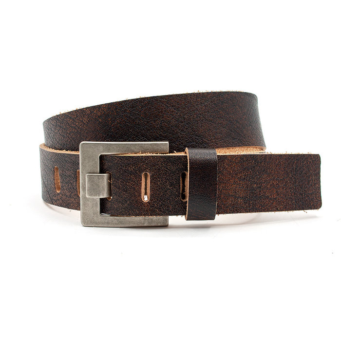 JV Belts Jeans riem vintage bruin