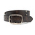 Stoere jeans riem bruin met studs