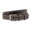 JV Belts Unisex riem bruin met golfpatroon