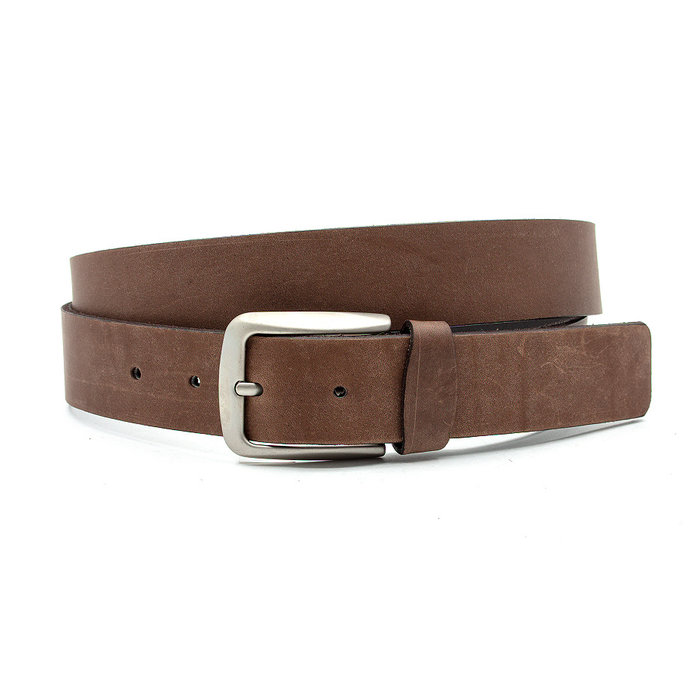 JV Belts Heren-dames riem bruin nubuck leer