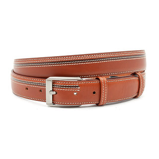JV Belts Donker cognac kleurige heren riem