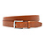 Cognac  pantalon riem