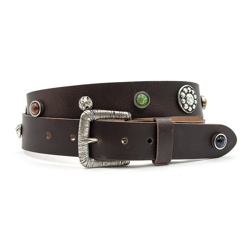 JV Belts Stoere jeans riem bruin